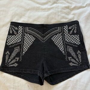 SIWY Black Embellished Women Shorts